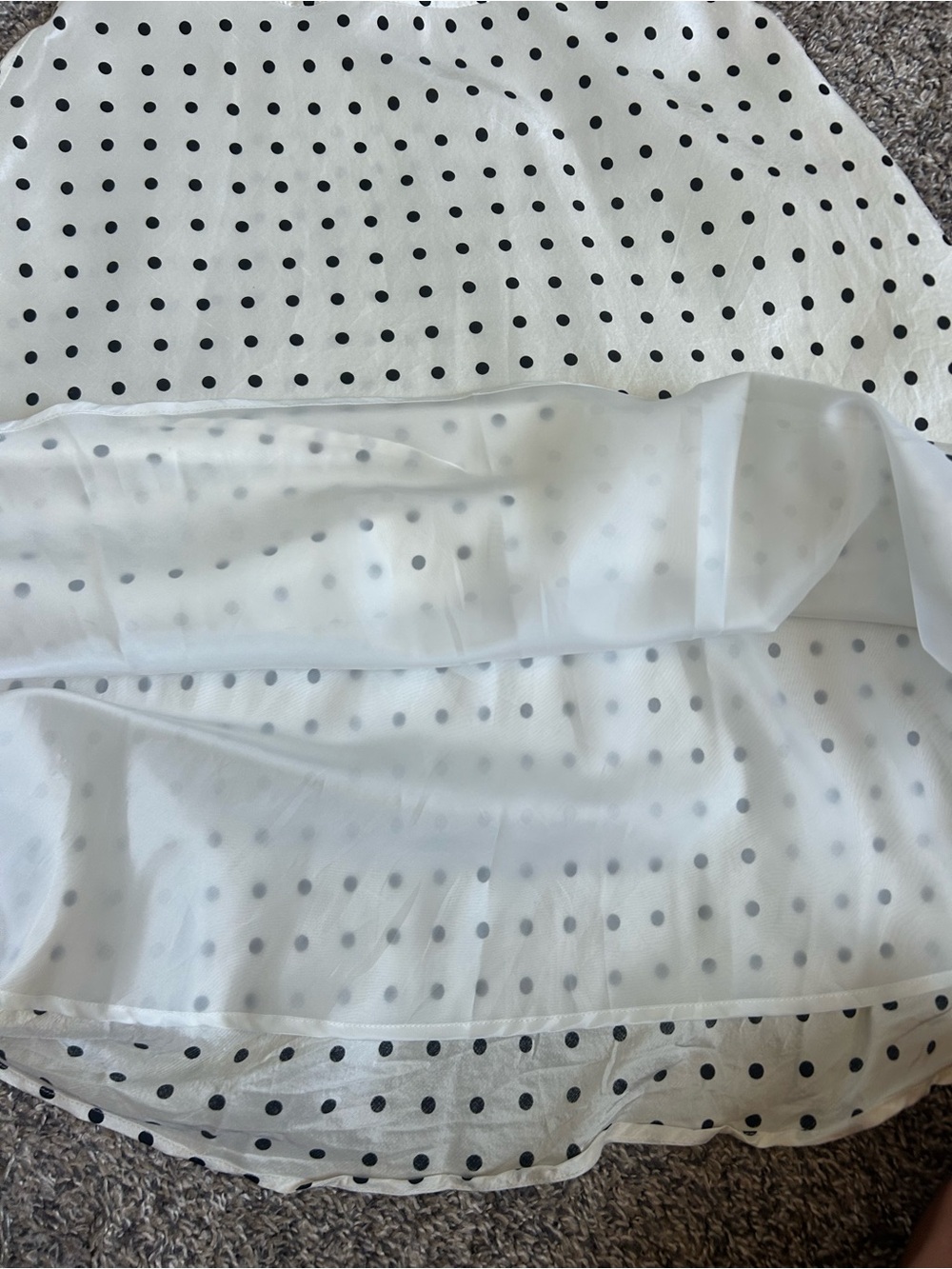 Chadwick’s Vintage 100% Silk Rockabilly Polka Dot Dress size 8 Petite - Picture 5 of 8